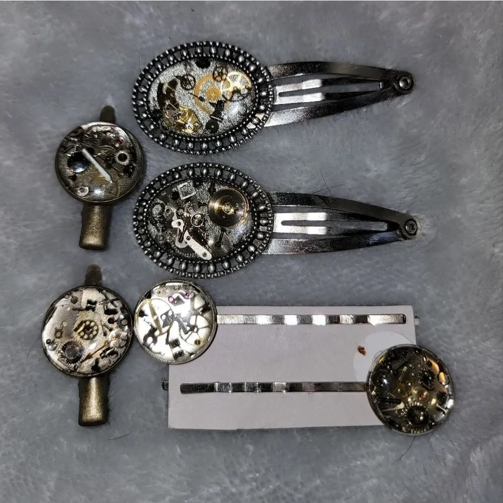 Bobby Pins Hair Clips Vintage Watch Parts #HO01